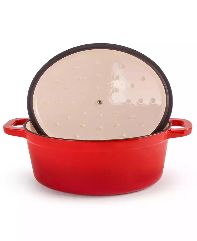 BergHOFF Neo 5pc Cast Iron Oval Dutch Oven Set with 10" Fry Pan, 5qt. 
8qt. 3