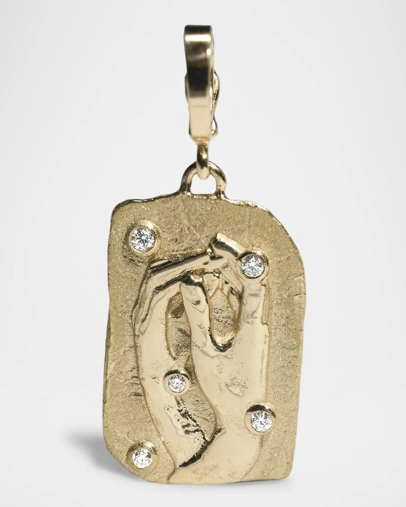 Azlee 18K Collide Relic Coin Pendant 3