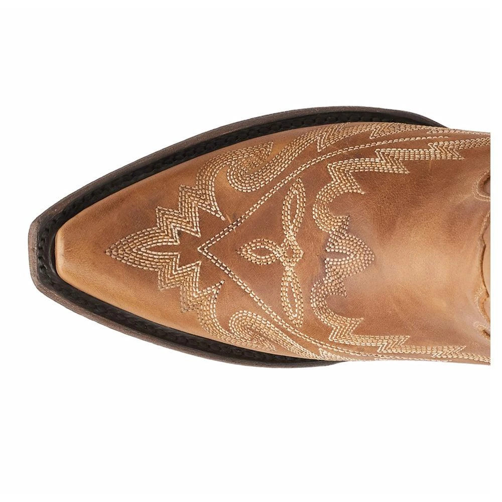 LANE Lexington OTK Corset Embroidered Snip Toe Zippered Cowboy Boots 4
