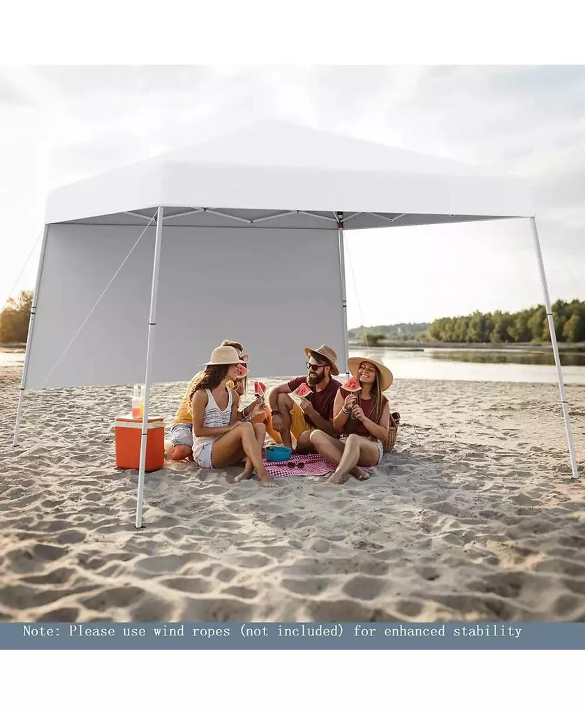 Mecale 8 X 8 Feet Pop up Canopy Tent with 1 Sidewall and Portable Backpack 9