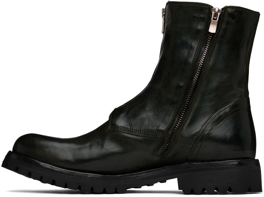 Officine Creative Green Ikonic 003 Boots 3