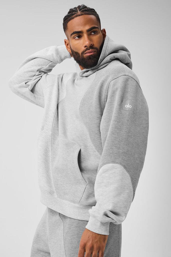 Alo Make Waves Hoodie - Athletic Heather Grey Tonal - Hoodies