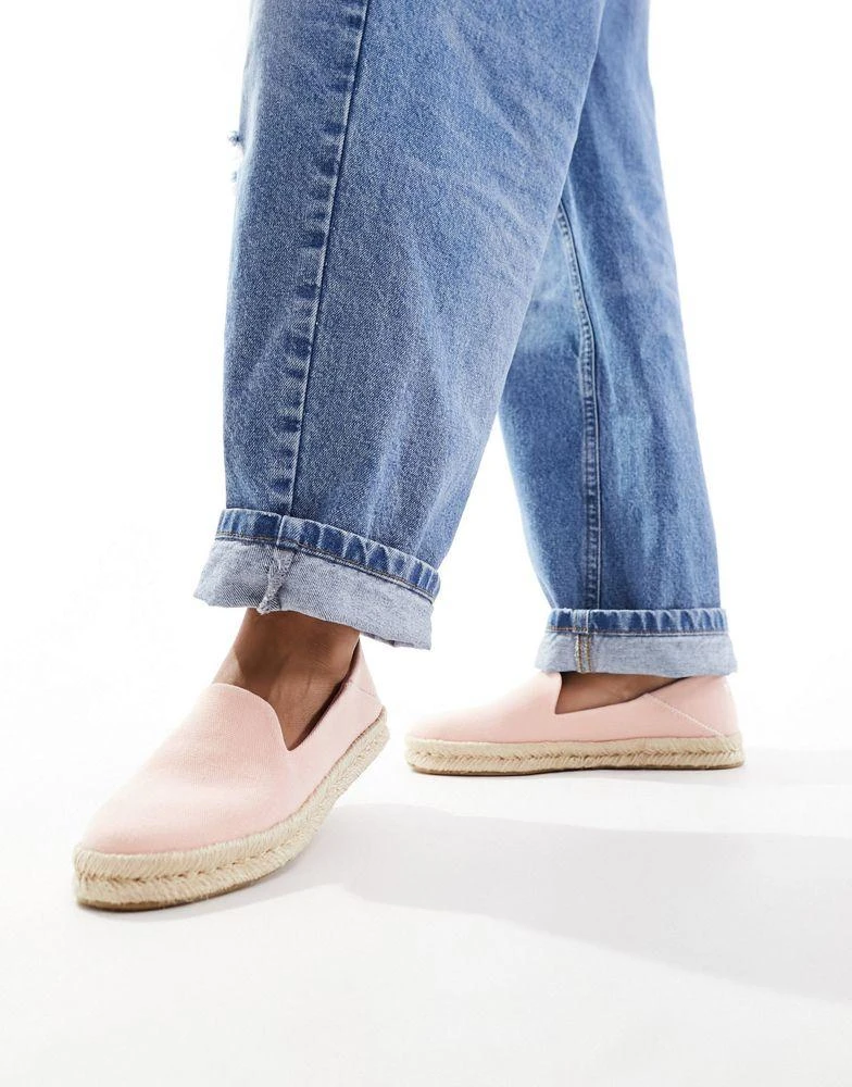 TOMS Toms Santiago espadrilles in peach pink 1