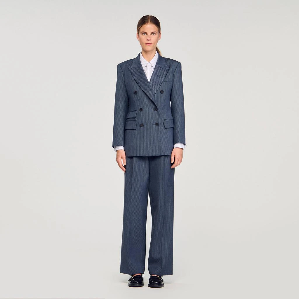 Sandro Striped tailored jacket 1