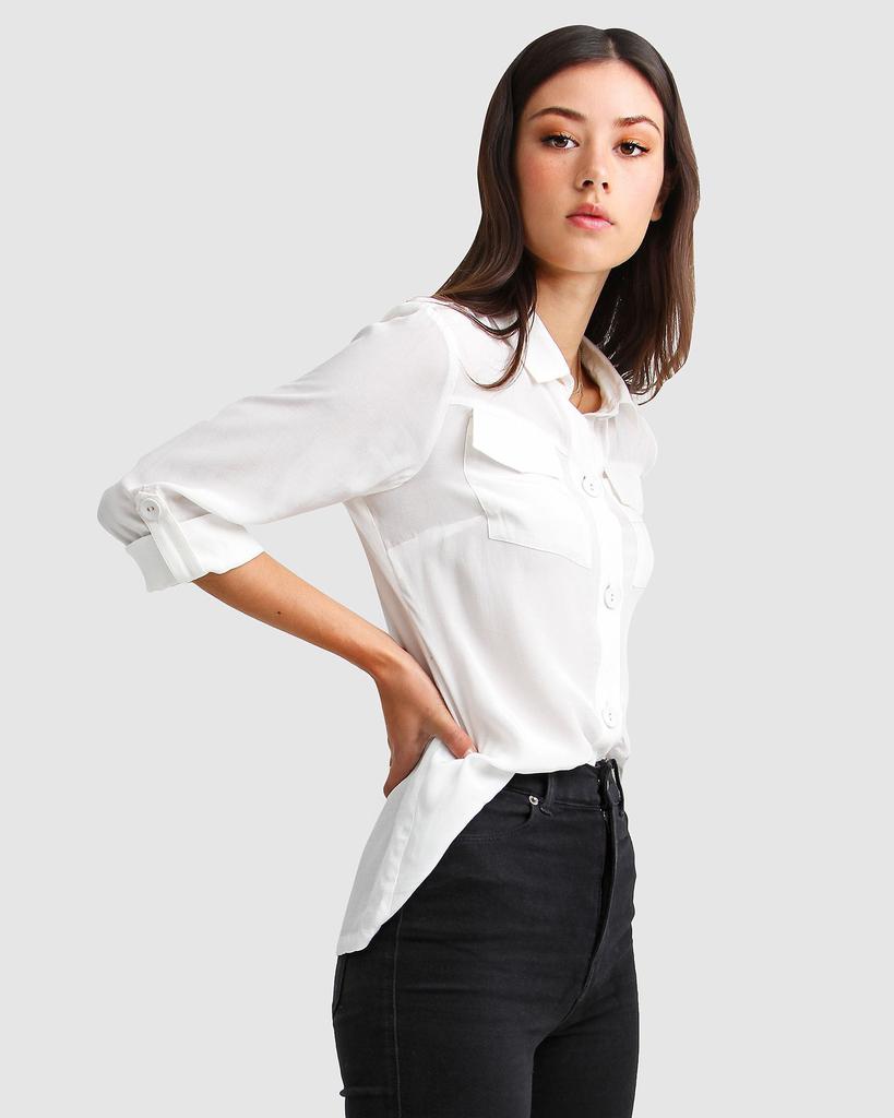 Belle & Bloom Eclipse Rolled Sleeve Blouse