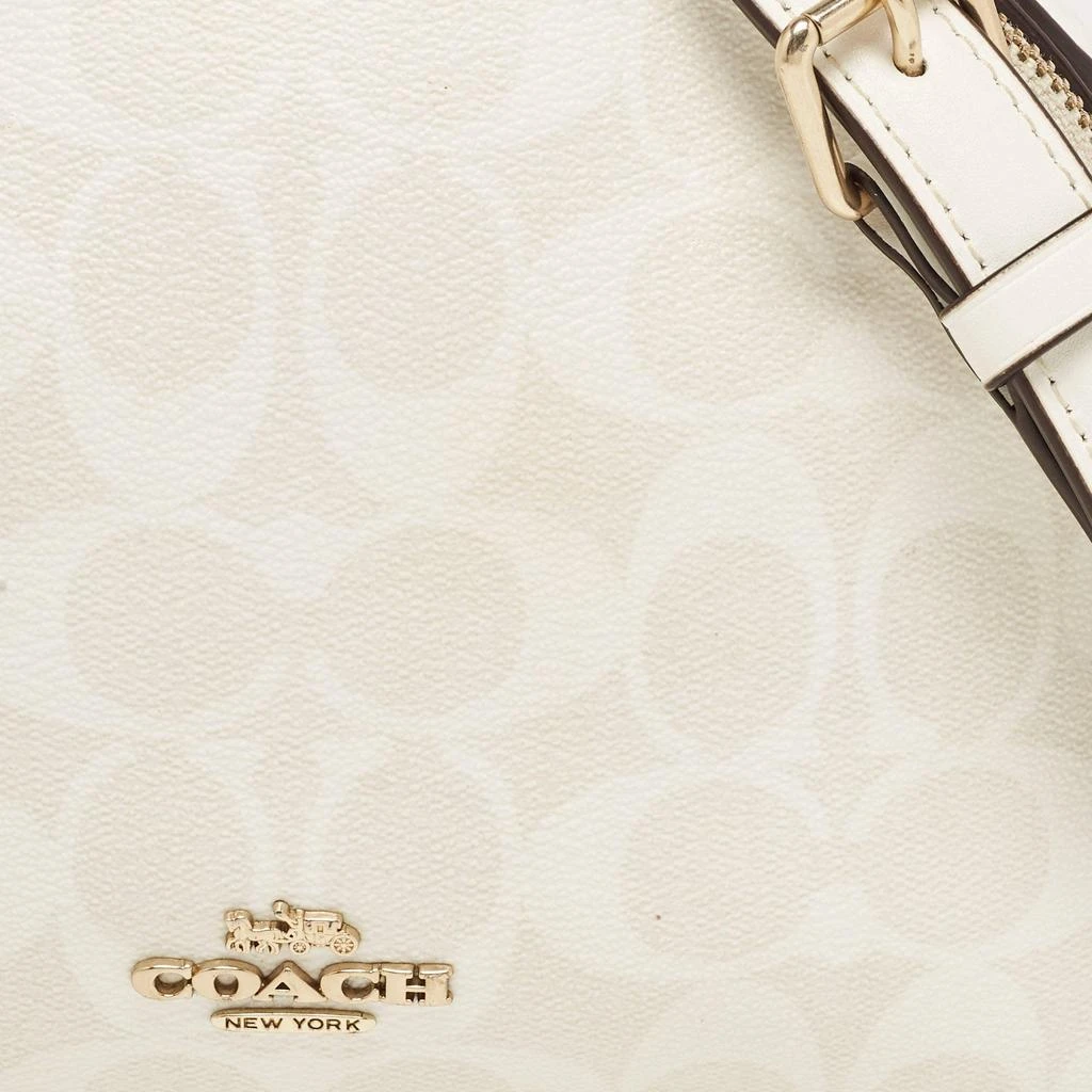 Coach Coach Off White Signature Coated Canvas Serena Satchel 10