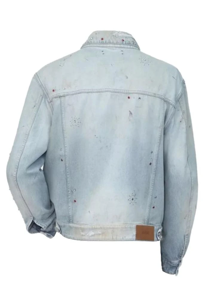 AMIRI Amiri Studded Distressed Denim Jacket 2