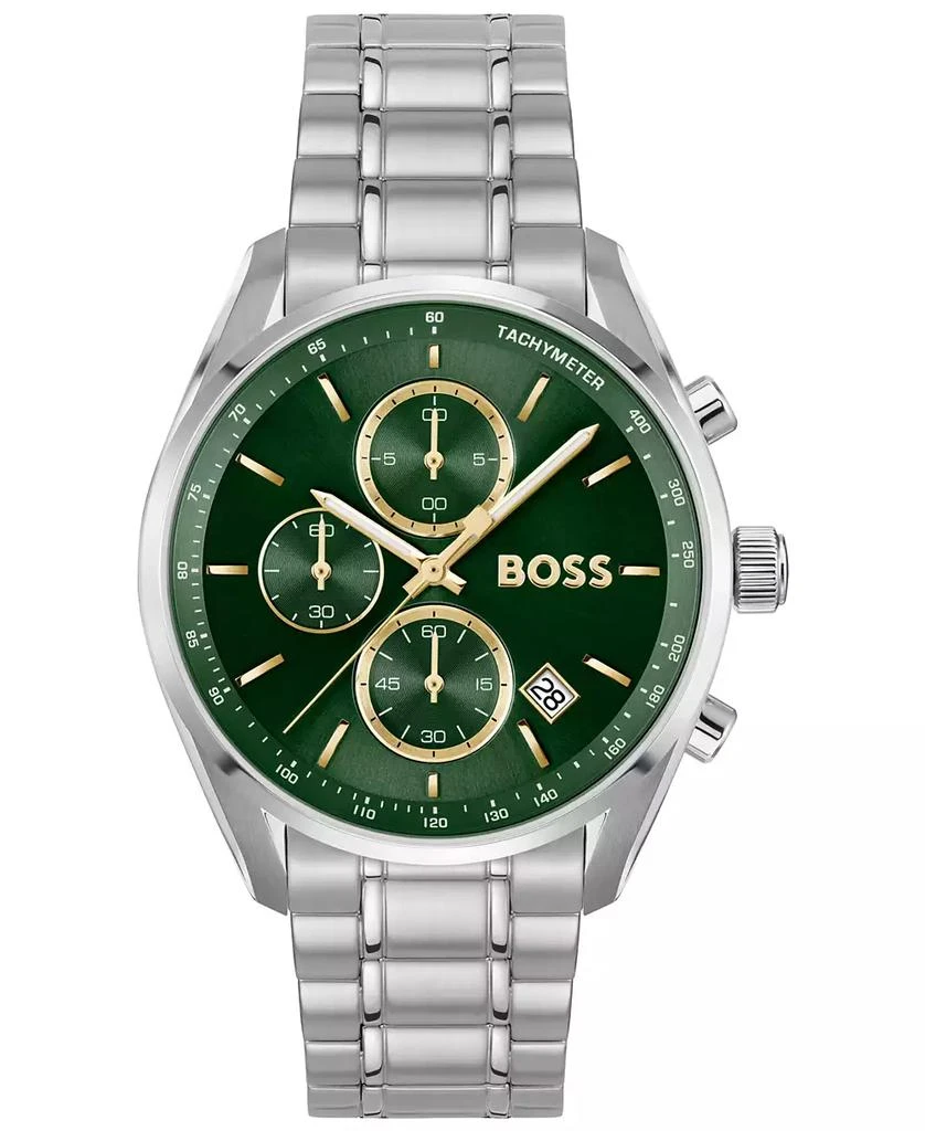 Hugo Boss Men's Grand Prix 40 Quartz Fashion Chrono Stainless Steel Watch, 40mm 1