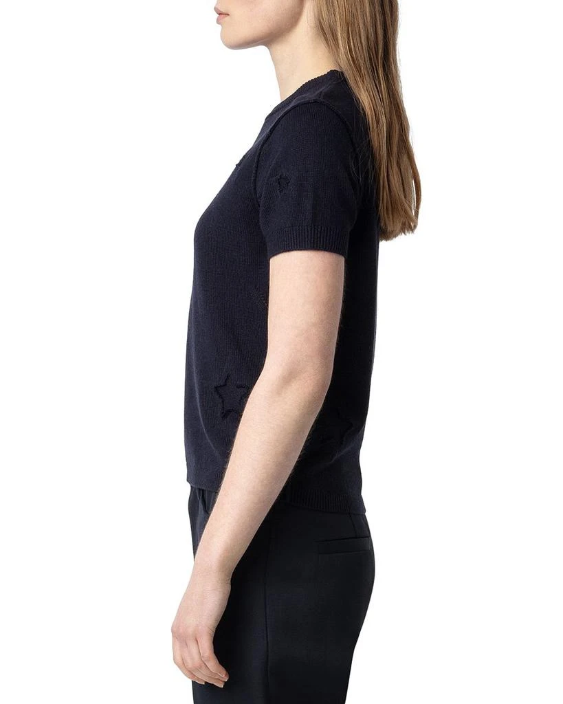 ZADIG & VOLTAIRE Bully Seco Stars Silk and Cashmere Sweater 4