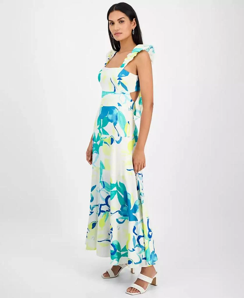 RACHEL Rachel Roy Women's Printed Ruffle-Sleeve Dress 3