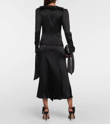 Rodarte Embellished silk-satin midi dress 3