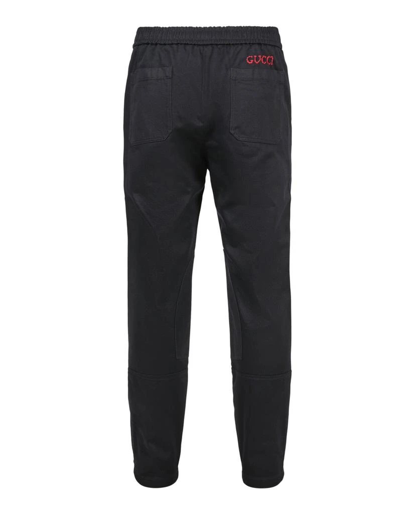 Gucci Embroidered Logo Pants 2