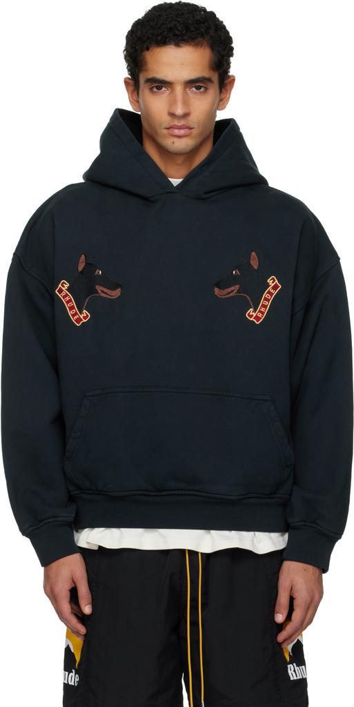 Rhude Logo Embroidered Quarter Zipped Sweatshirt – On Sale Now