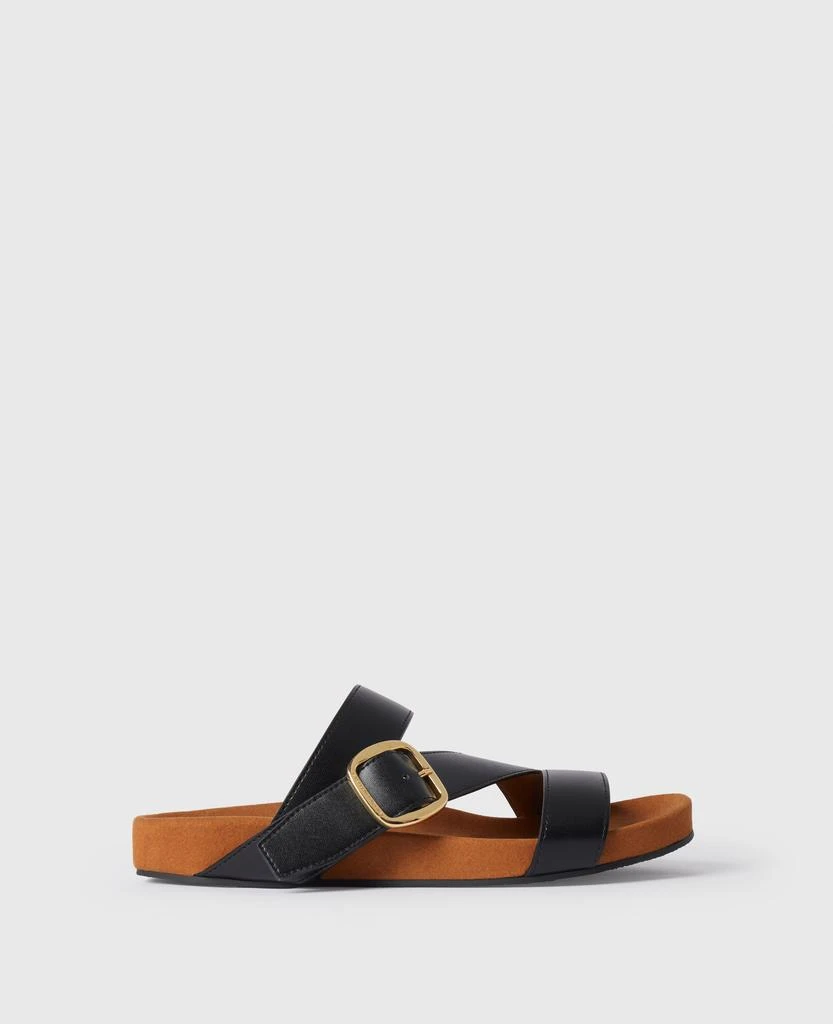 Stella McCartney Stella McCartney - Gaia Backless Buckle Sandals, Woman, Black, Size: 37 1
