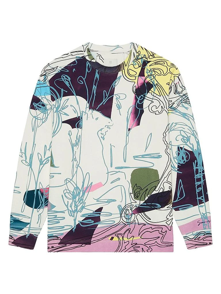 Givenchy Printed Multicolor T-Shirt in Cotton 1