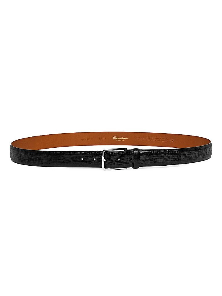 Santoni Adjustable Leather Belt 1