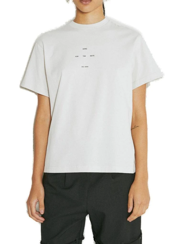 Song for the Mute Song For The Mute Logo Printed Crewneck T-Shirt 1