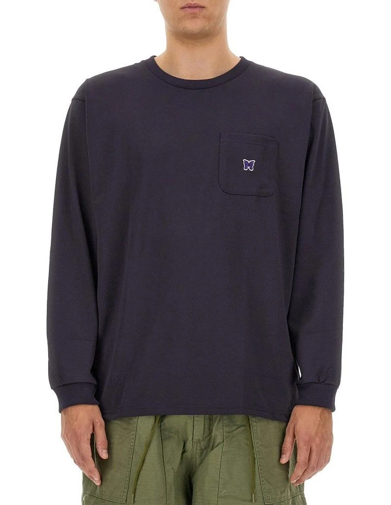 Needles Needles Logo Patch Long-Sleeved T-Shirt 1