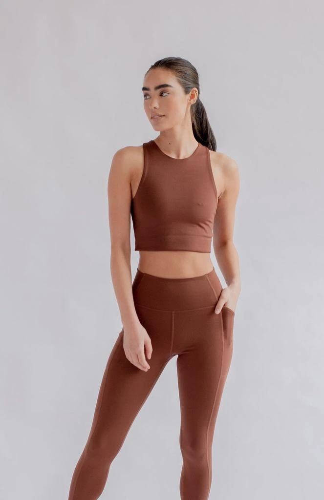 Girlfriend Collective Legging - Pocket High-Rise Legging - Terre 4