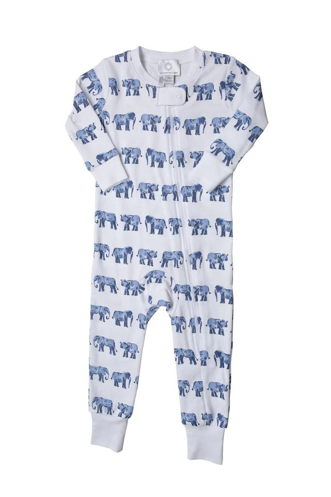THE PROPER PEONY The Proper Peony - Baby
s Elephant Zipper Pajama