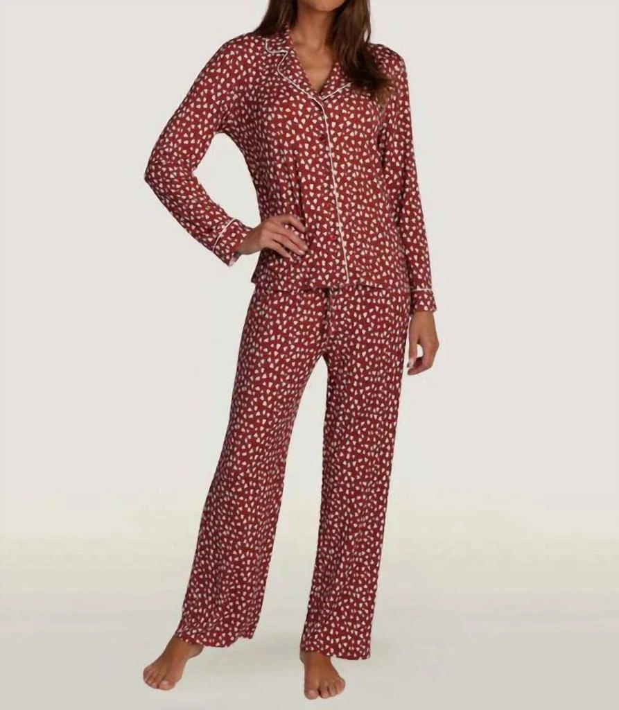 Dylan Dylan - Hearts Long Sleeve Pajama Set