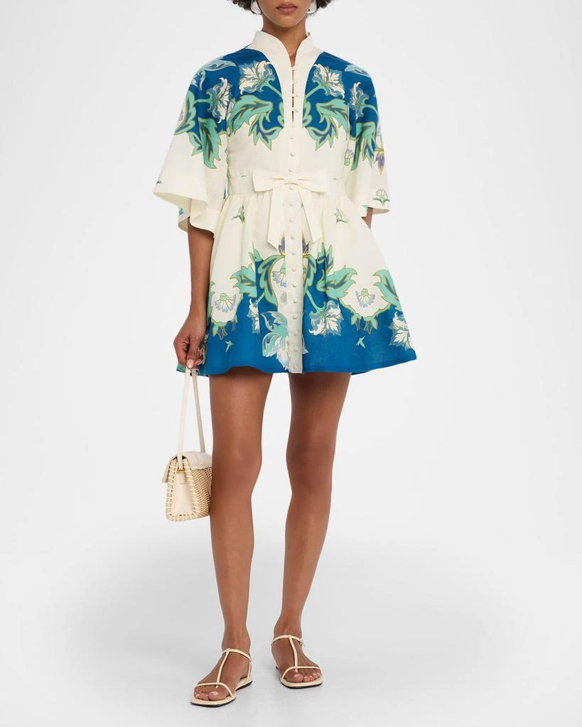 Mestiza New York Carmen Flared Floral-Print Mini Dress 4