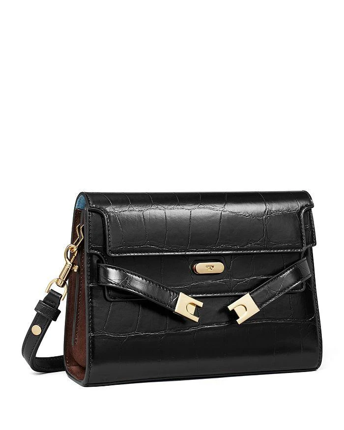 Tory Burch Lee Radziwill Croc Embossed Shoulder Bag 3