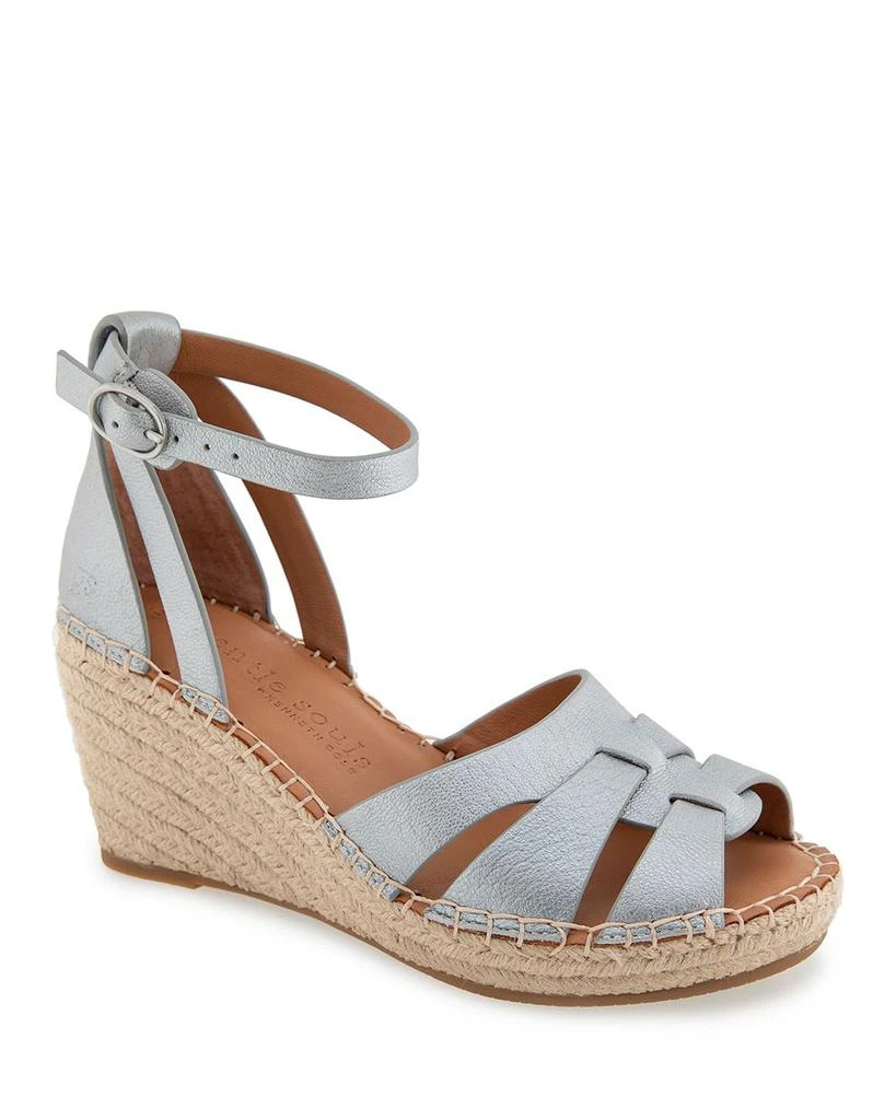 Gentle Souls Women's Coolie Espadrille Wedge Sandals 1