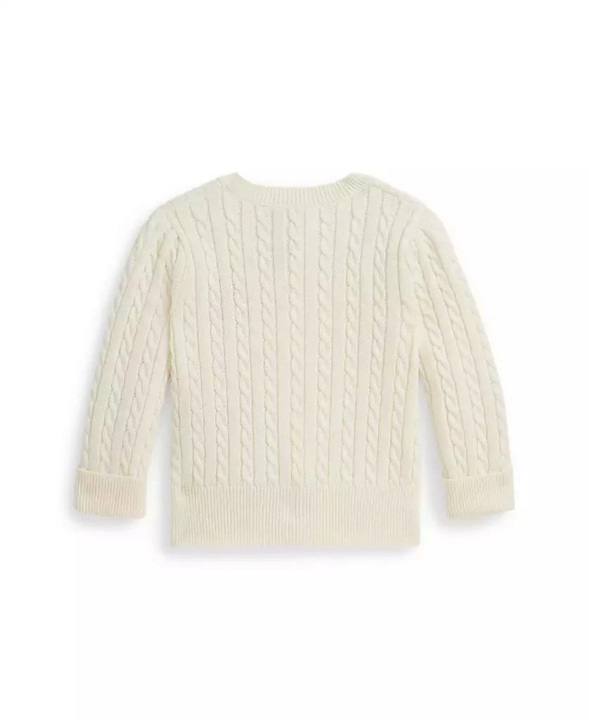Ralph Lauren Baby Girls
 Bear Mini-Cable Knit Sweater 2