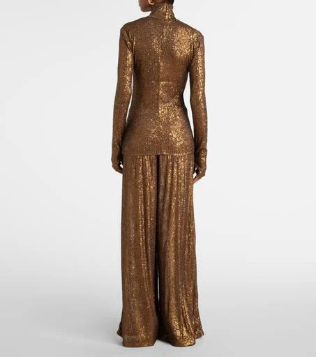 Norma Kamali Sequined turtleneck top 3