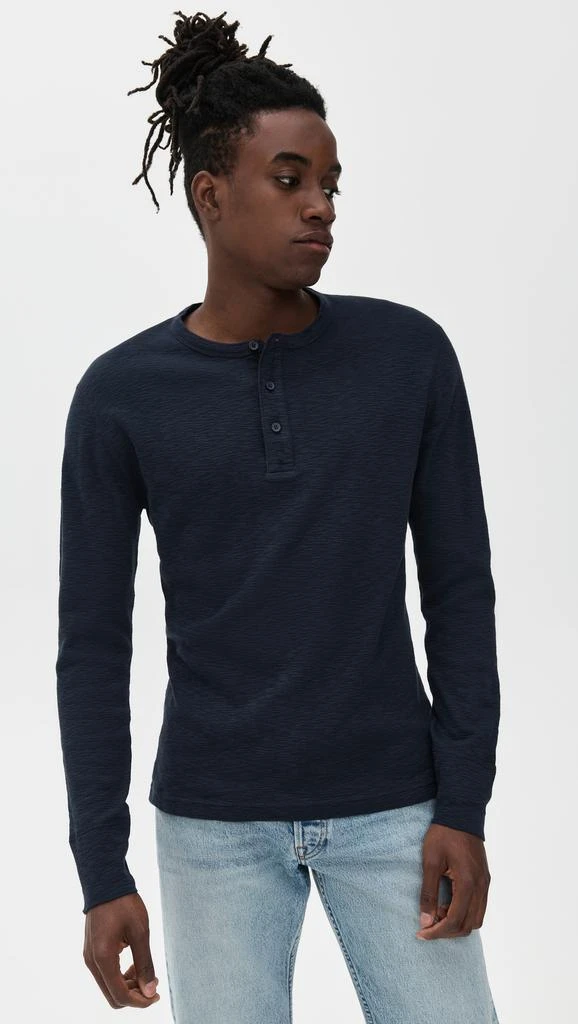 REIGNING CHAMP 1x1 Slub Slim Henley 1