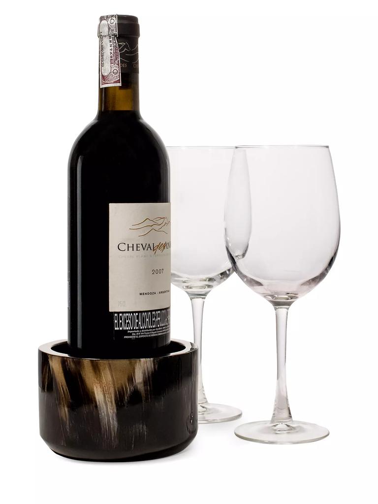 LADORADA Horn Veneer Bottle Coaster