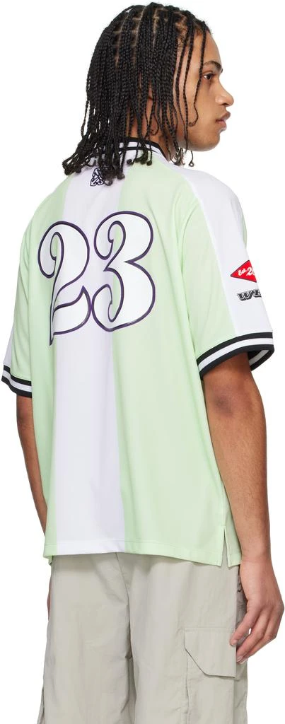Off-White Green & White Cap 23 Soccer Jersey 3