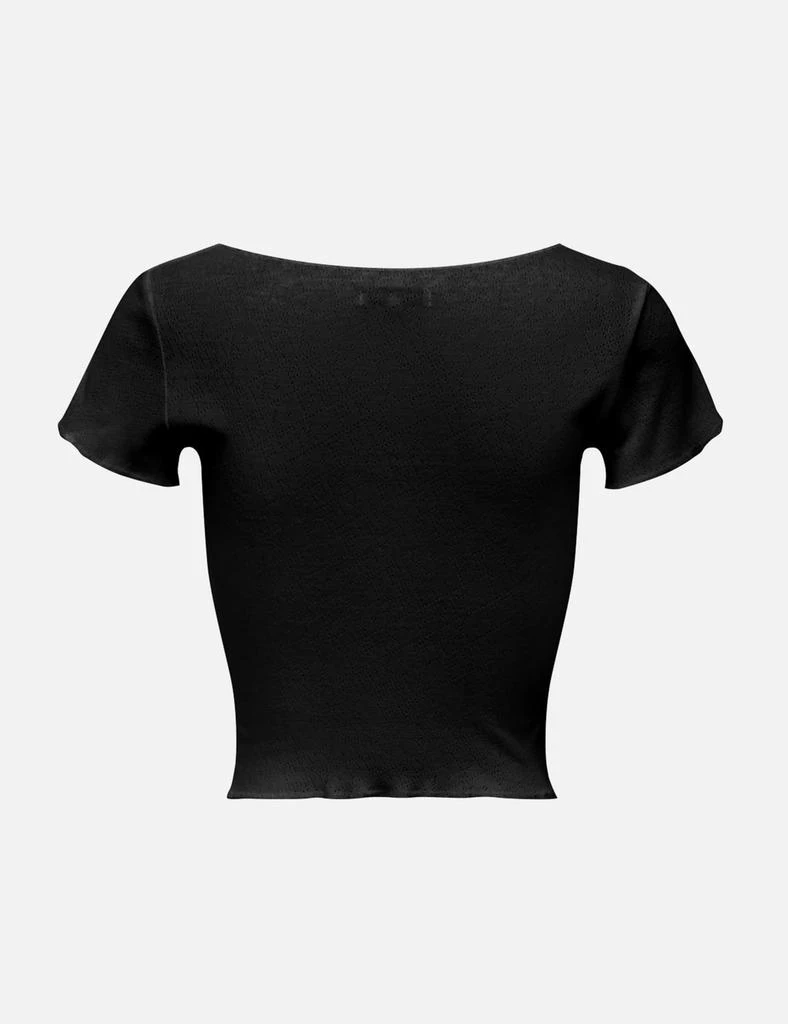 PRIX Workshop Pointelle Capsleeve Top 2