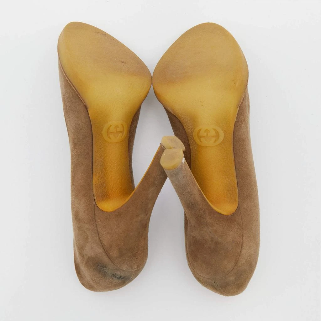 Gucci Gucci Tortilla Brown Suede Pumps Size 36.5 6