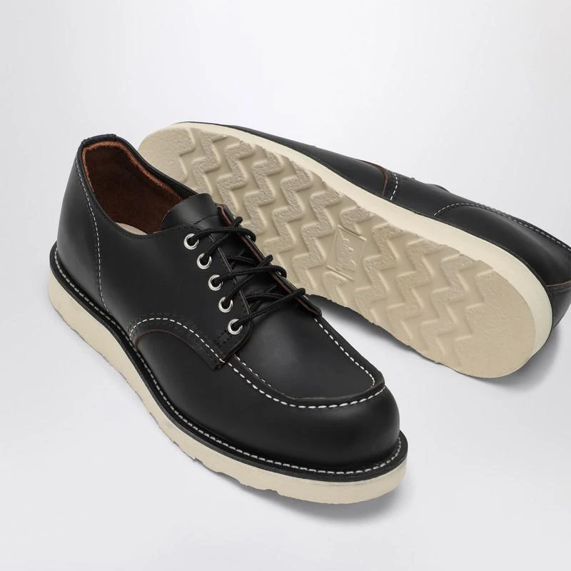 Red Wing 8090 Moc Toe Low black leather lace-up shoes 5