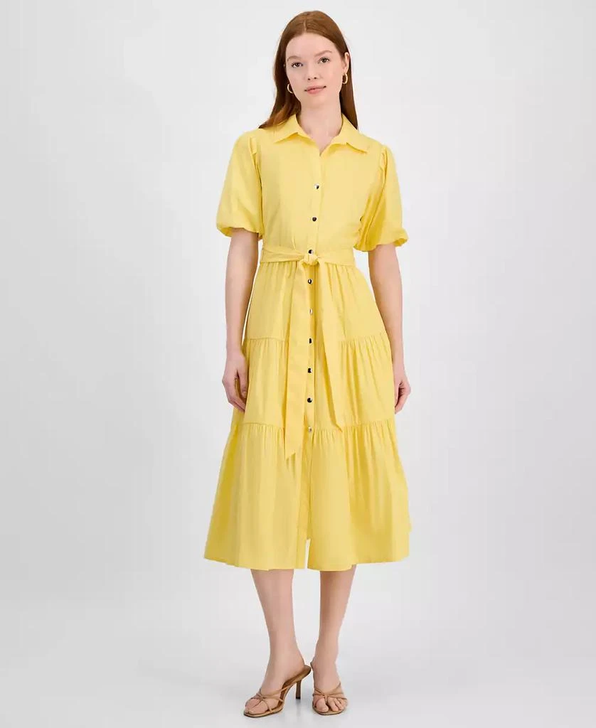 wrap dress wool Wool Asymmetrical Wrap Dress, Black – Moth main image 1