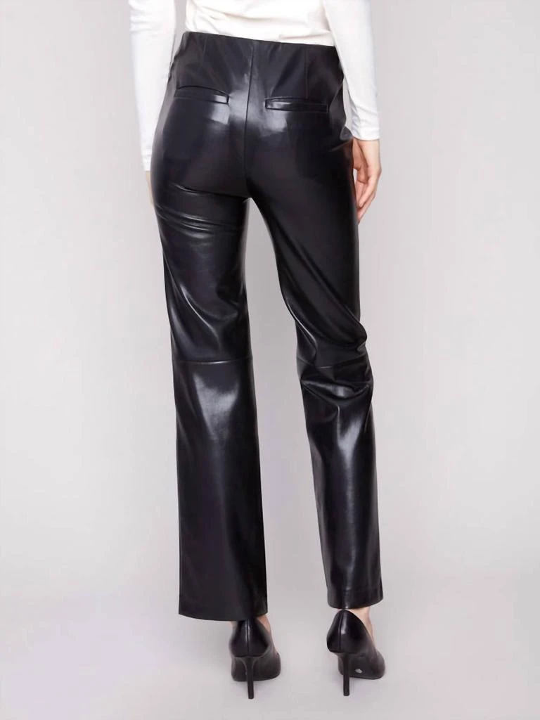 CHARLIE B Charlie B - Faux Leather Pull-on Pants 3