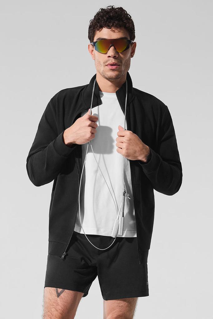 Alo Conquer Max Mock Neck Full Zip - White - Hoodies - Free