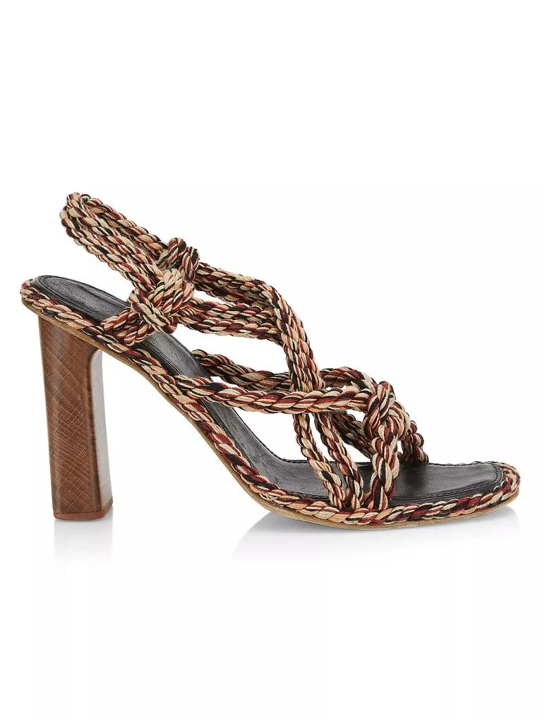 Ulla Johnson Uma Twisted-Rope High-Heel Slingback Sandals 1