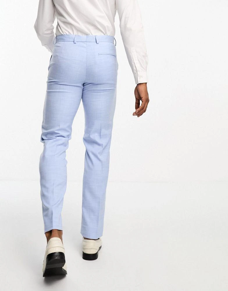 Ben Sherman Ben Sherman slim fit suit trousers in light blue 4