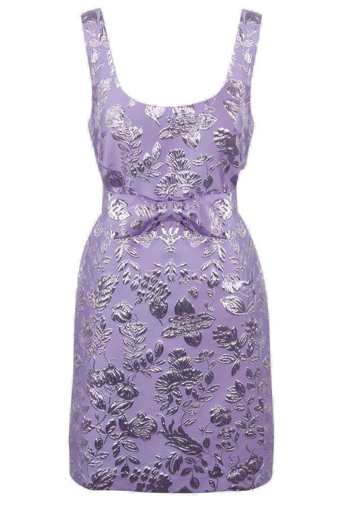 P.A.R.O.S.H. P.A.R.O.S.H. Bow-Detailed Sleeveless Dress