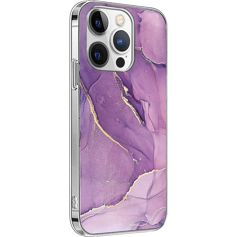 SAHARA - Inspire Series Purple Marble Case - iPhone 14 Pro - CP00352
