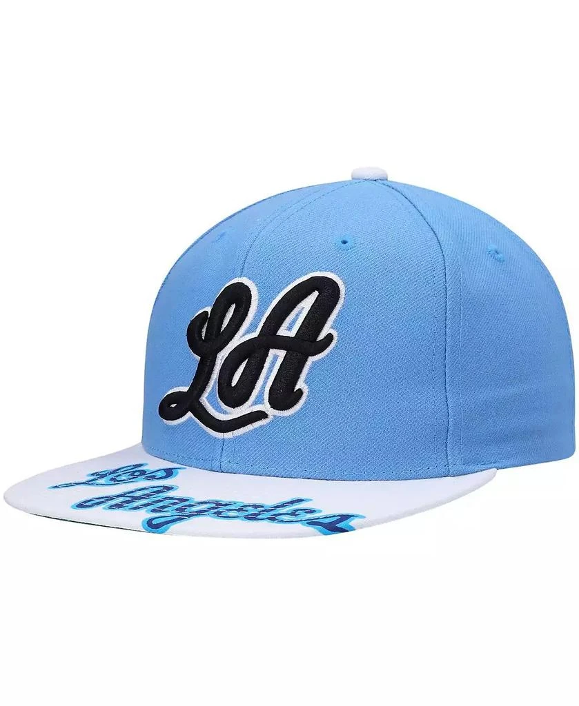 Mitchell & Ness Men's x Lids Powder Blue, White Los Angeles Lakers Hardwood Classics Reload 3.0 Snapback Hat 1