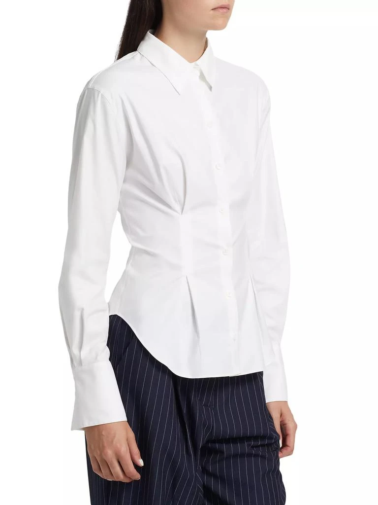 Reformation Becker Cotton Poplin Button-Down Shirt 4