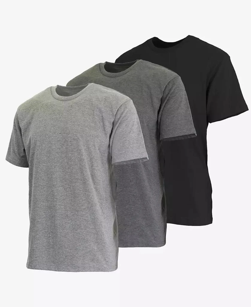 Blue Ice Men's Short Sleeve Crew Neck Classic T-shirt, Pack of 3 1