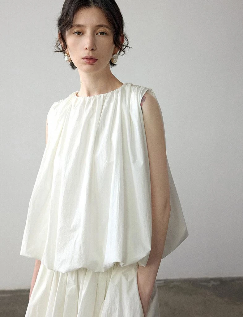 Pixie Market White Puff Parachute Top-PREORDER 3