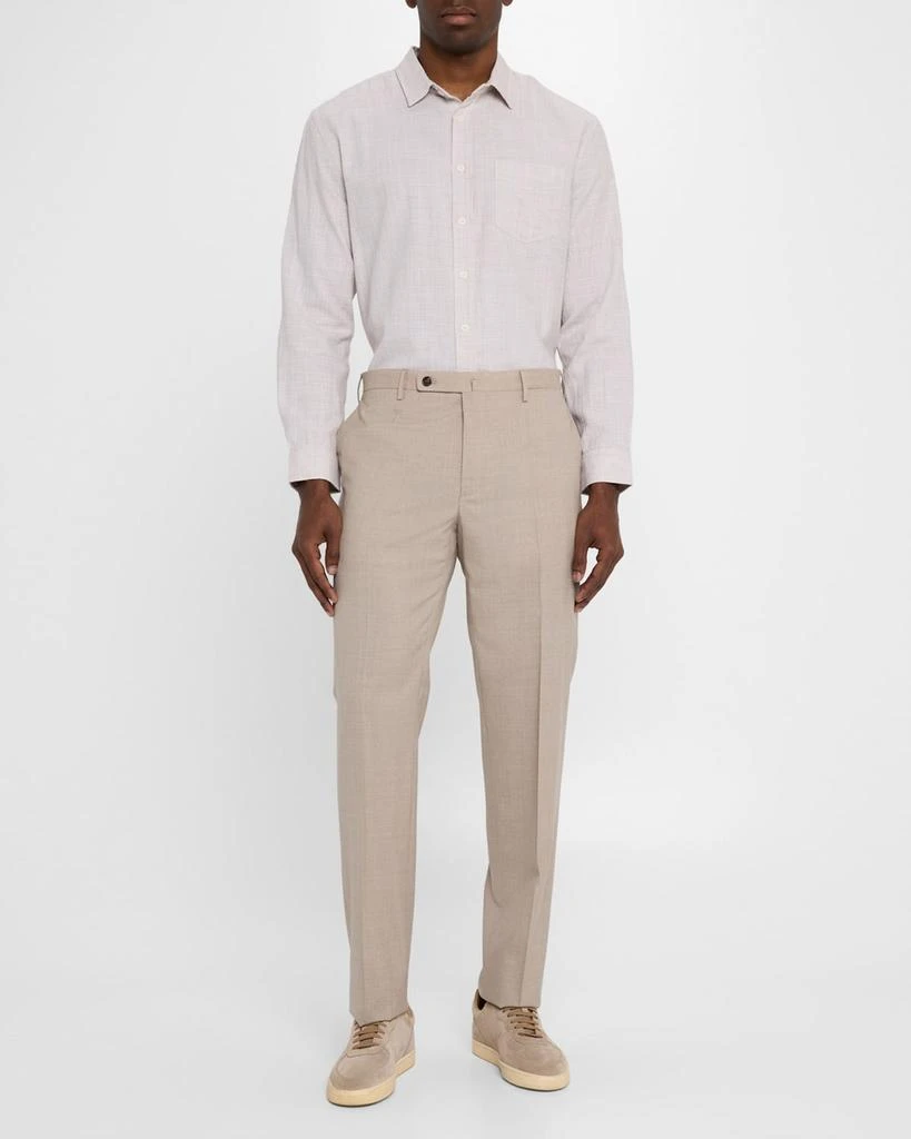 Incotex Ivory Men's Super 130s Tropical Wool Pants 2