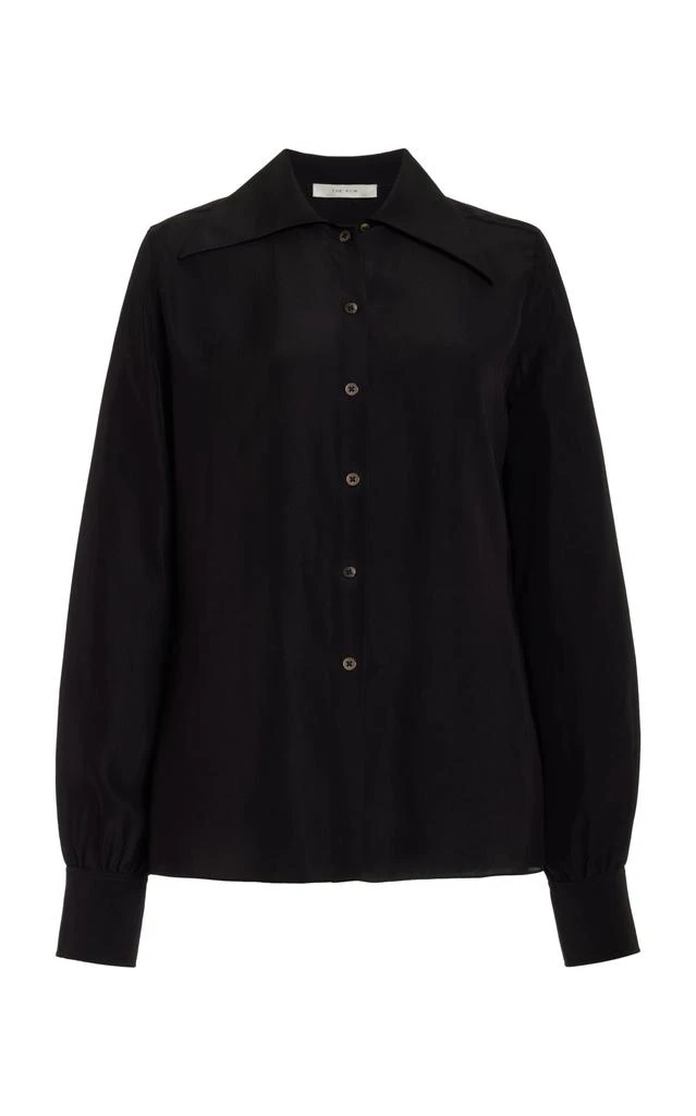 The Row The Row - Conan Silk Shirt - Black - US 8 - Moda Operandi 1