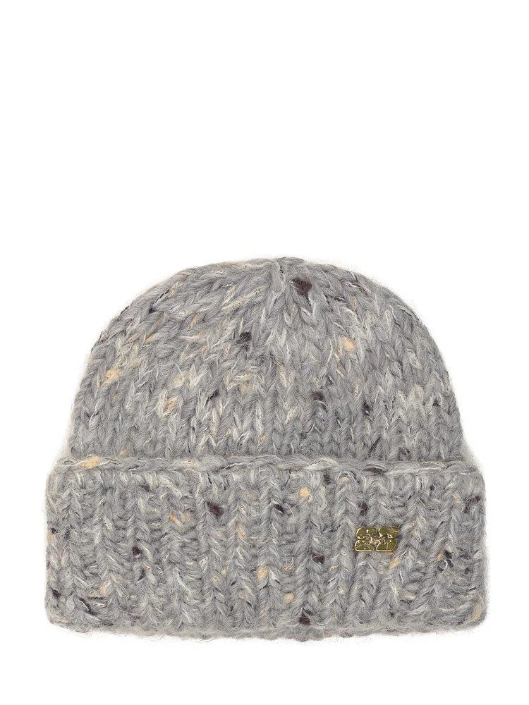 Ganni Ganni Chunky Handknit Beanie 1